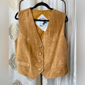 Vintage Springwest Suede Leather Vest